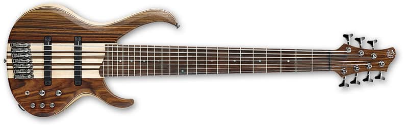 Ibanez BTB7 NTF Bass Workshop 7-string bass - Vintage Natural Flat image 1