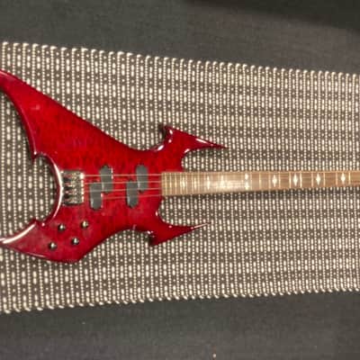 BC Rich Warlock Revenge Bass Blood Splatter guitar | Reverb