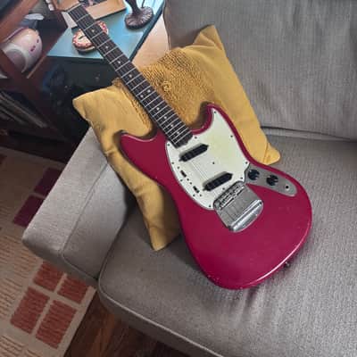 Fender Mustang Guitar with Rosewood Fretboard 1965- Dakota Red image 1