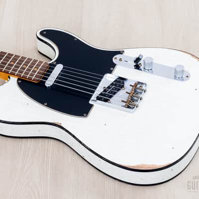 Fender Custom Shop 1963 Telecaster Custom Relic Olympic White w/ Twisted Tele, Seymour Duncan Little '59 image 8