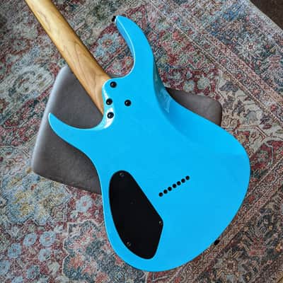 Balaguer Diablo Baritone 7-String Limited Select Series, Gloss Metallic Cerulean Blue image 4