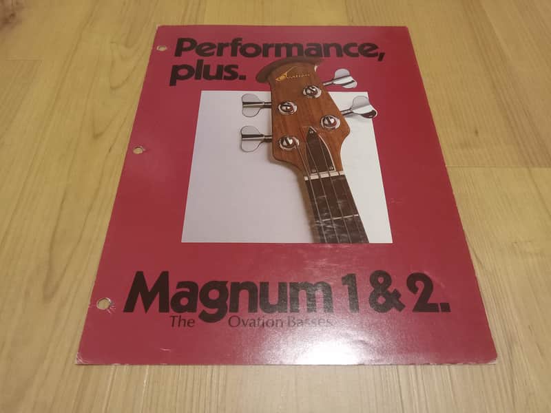 Vintage 1978 Ovation Magnum 1 & 2 Bass Information Booklet! Rare, Original Case Candy, Paperwork! image 1