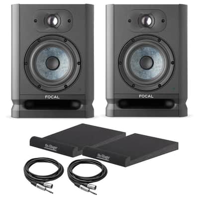 Focal Alpha 50 EVO Active Studio Monitors With Isolation Pads & Cables image 1