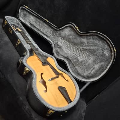 Dotson Hand-Carved Archtop Electric Guitar Made in USA - Natural Demo image 22