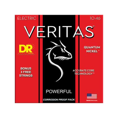 DR Strings VERITAS Coated Core Technology Electric Guitar Strings Medium 10-46 image 1