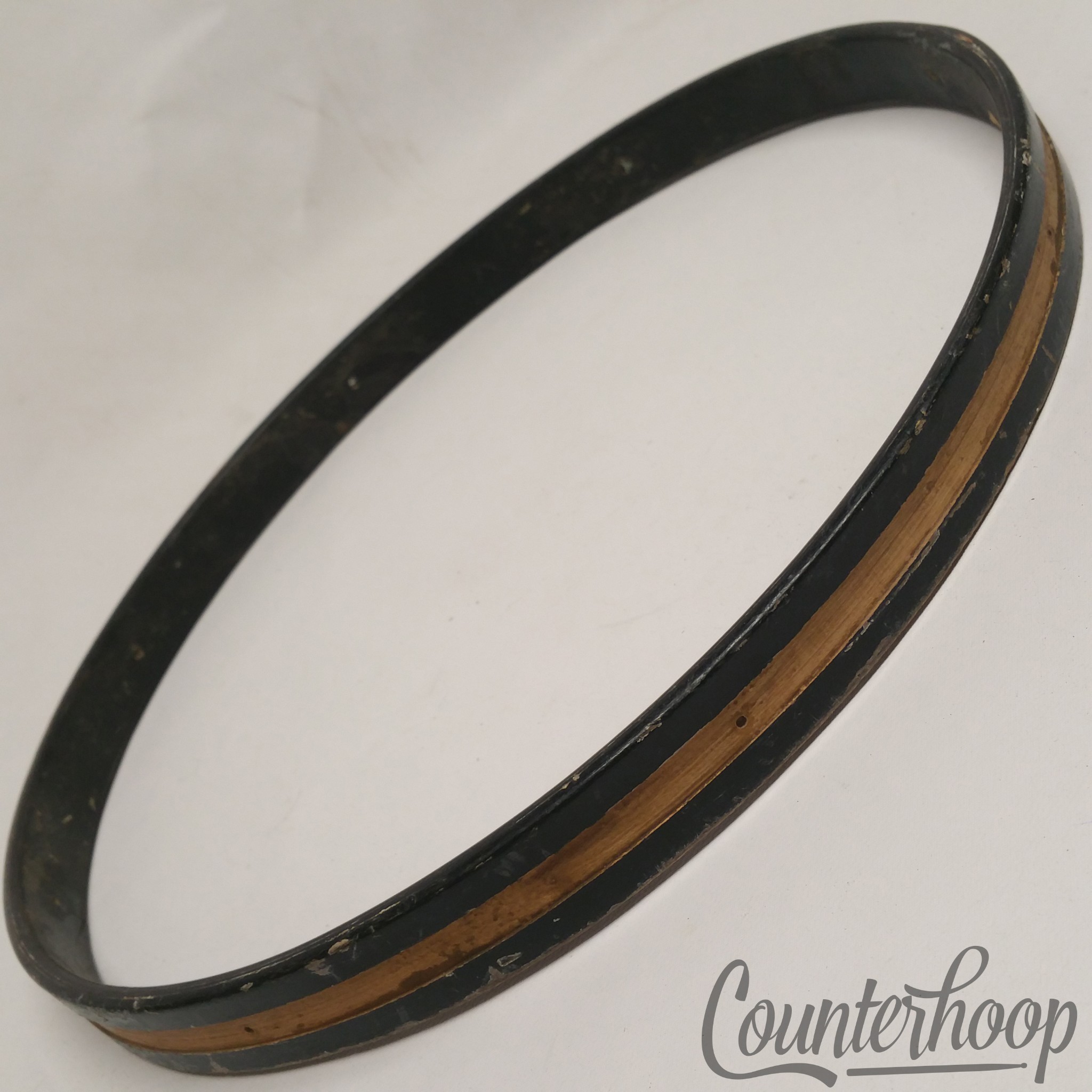 Gretsch 14"3-Ply Maple Wood Hoop/Rim Snare Drum Resonant Vintage 40s Black 8Lug — main photograph