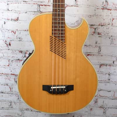 Washburn - AB-20 Electric Acoustic Bass Guitar - Natural - w/HSC - x3172 - USED image 1