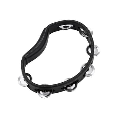 Meinl HTBK Headliner Series Hand Held ABS Tambourine 1 Row, Black image 2