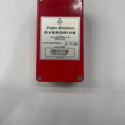 Fender Yngwie Malmsteen Signature Overdrive Guitar Effect Pedal image 7