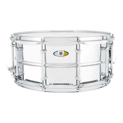 Ludwig 6.5x14" Supralite Steel Snare Drum image 1