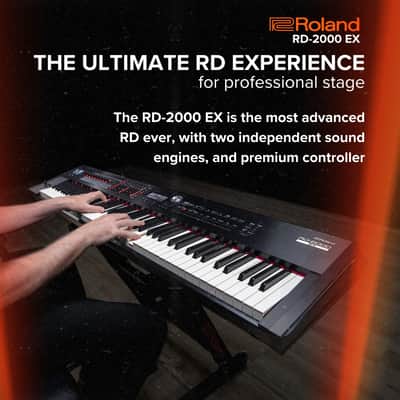 Roland RD-2000EX Premium 88-Key Digital Stage Piano with Dual Sound Engines, Two Pre-Installed V-Piano Expansions and Modern Controller image 3