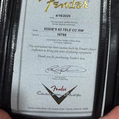 Fender Custom Shop ‘63 Telecaster 2025 - Purple Light Relic image 6