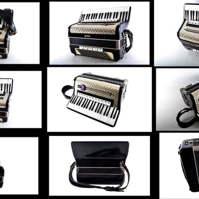 Rare Old/Vintage/Antique, German Made Piano Accordion Weltmeister - 120 bass, 16 registers (11+5) - Golden Era - Youtube VIDEO image 18