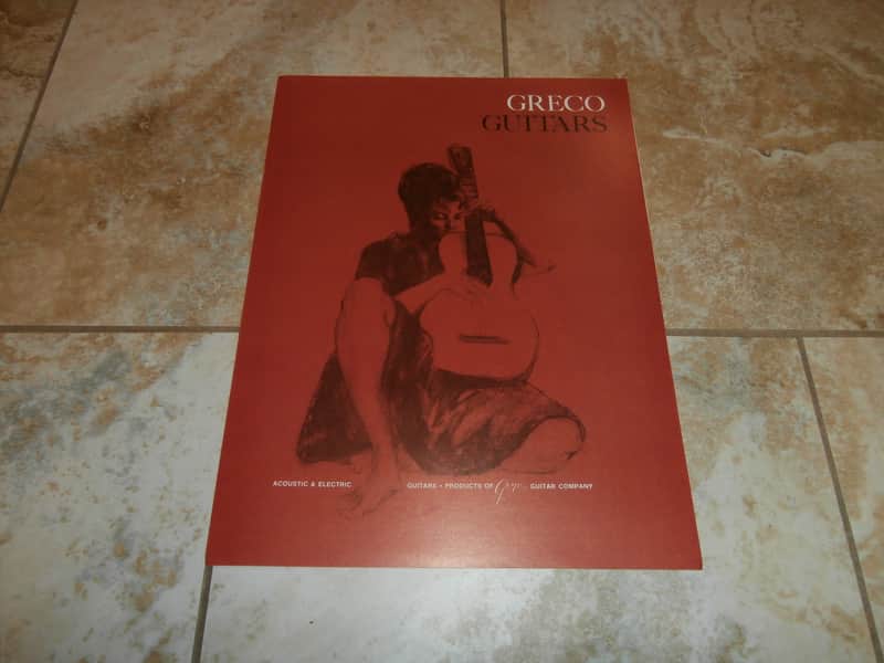 Vintage 1970 Greco Acoustic and Electric Guitars Catalog! Rare, Original Case Candy, Paperwork! image 1