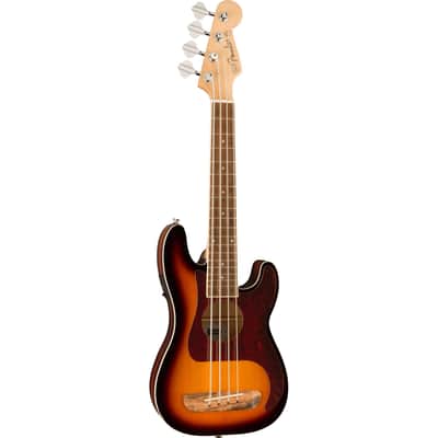 Fender Fullerton Precision Bass Ukulele - Walnut Fingerboard, 3-Color Sunburst image 4