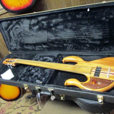 Wish Bass 4 string Lefty natural excellent overall minor imperfections image 1