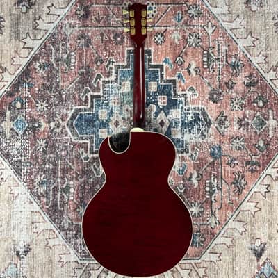 1996 Gibson L4CES Vintage Wine Red Florentine Cutaway Hollowbody Electric Guitar W/ Original Hardshell Case! image 6