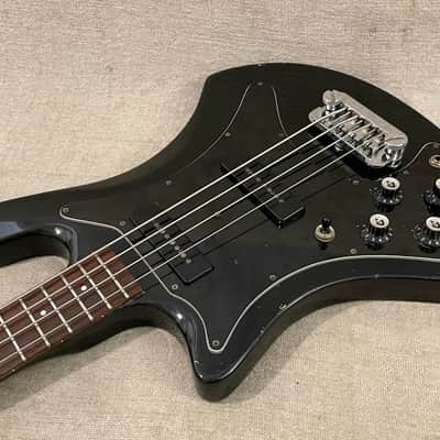 1979 Guild B-302 Left Hand Black 34” Scale Electric Bass Made In USA Rare Hard To Find Lefty - Video Demo image 6