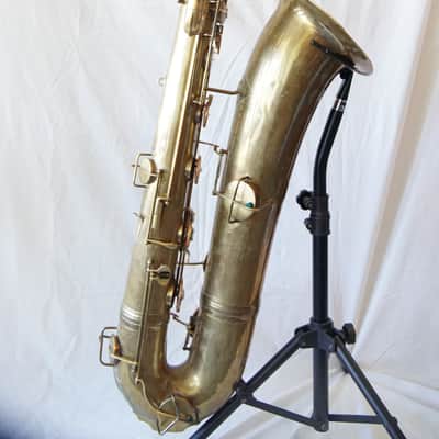 C.G. Conn Bass Saxophone 1904 - brass image 1