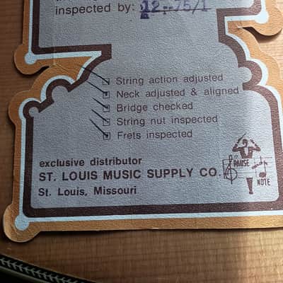 Alvarez 5059 1975 - Natural w/ original paperwork and period chipboard case image 9