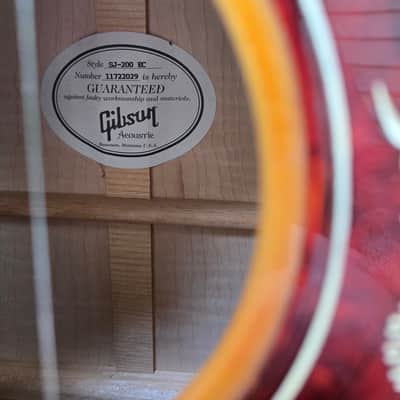 Gibson SJ-200 EC 2012 - Natural Electric Cutaway image 5