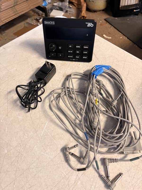 Simmons Titan 20 electric drum module with wire harness image 1