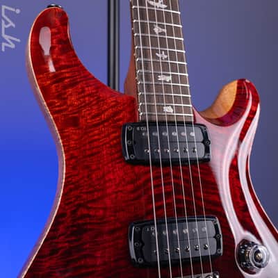 PRS Custom 24-08 Mango Top Limited Edition Fire Red / Gray Black Fade image 4