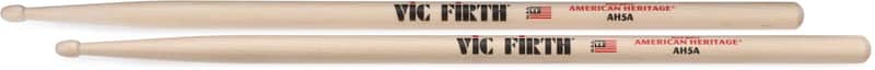 Vic Firth American Heritage Maple Drumsticks - 5A - Wood Tip (5-pack) Bundle image 1