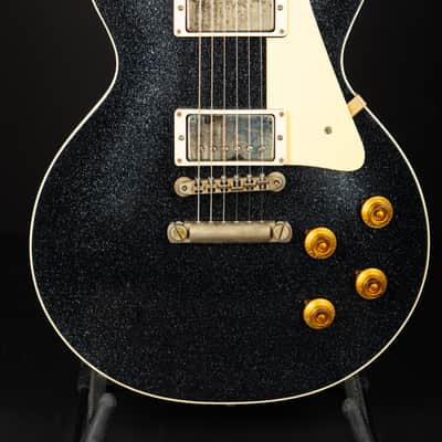 Gibson 1957 Les Paul Standard Murphy Lab Light Aged - Black Sparkle Top / Natural Back image 3