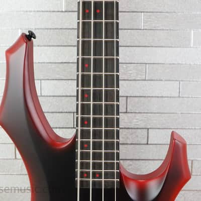 ESP LTD FL-4 Fred Leclercq Signature - Black Red Burst Satin image 3