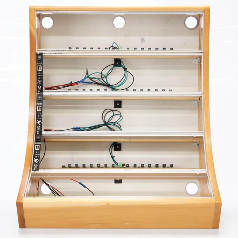 Custom 15U 104HP Wooden Eurorack Case w/ Synth Rotek Super Power Modules #52894 image 1