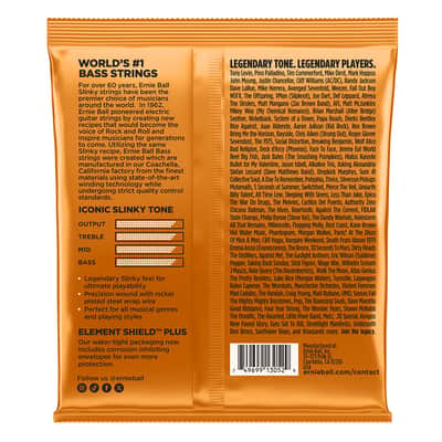 Bass Guitar Strings 45-135 Ernie Ball Hybrid Slinky 5 String 100% Genuine imagen 2