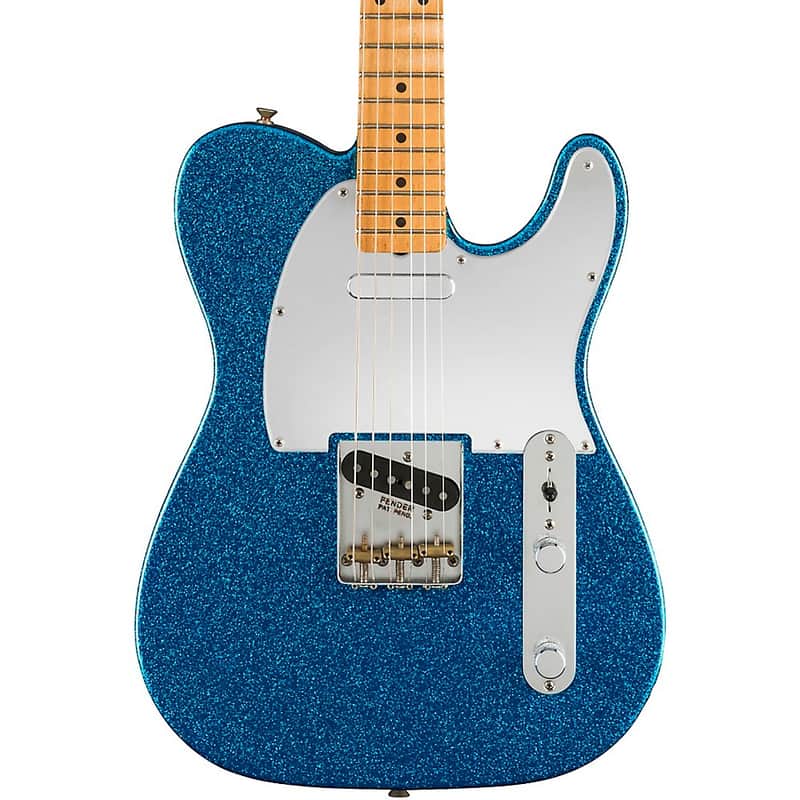 Fender J Mascis Telecaster Maple Fingerboard Electric Guitar Regular Sparkle Blue image 1