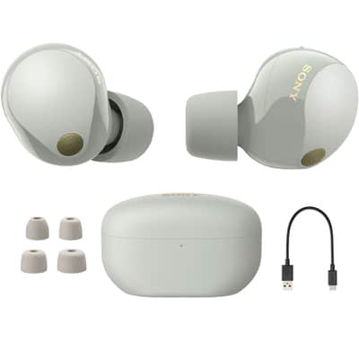 Sony WF-1000XM5 Noise Canceling Wireless Earbuds (Silver) Bundle with 2 YR Warranty image 14