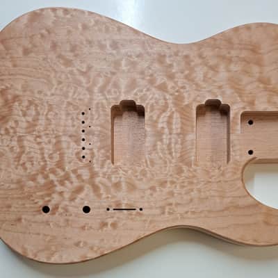 Shepard Custom Guitars Custom Telecaster Body Semi-hollow Backroute F Hole Optional 2023 - Unfinished image 1