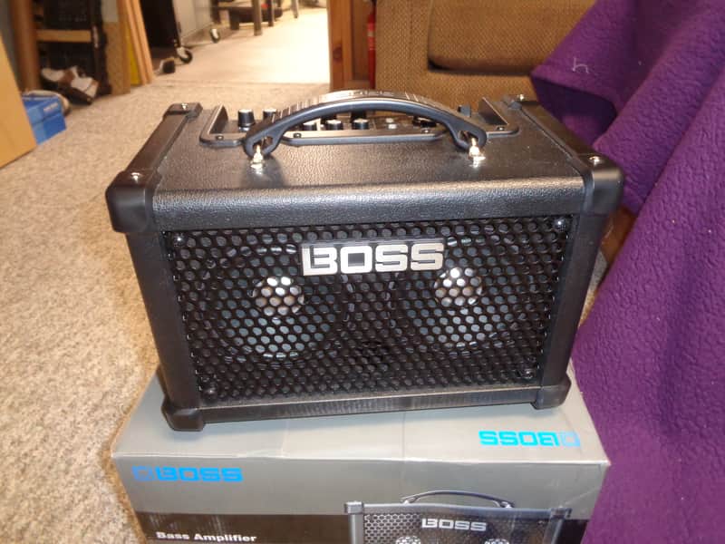 Boss Dual Cube Bass LX 10-Watt 2x5" Stereo Digital Modeling Bass Combo 2022 - Present - Black image 1