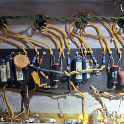Fender Bassman Head 1968 Silverface "Black Line" Drip Edge / Blackface AB165 Circuit image 14