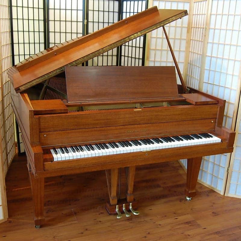 Charles Stieff 6'2" Satin Mahogany Grand Piano c1928 #43046 image 1