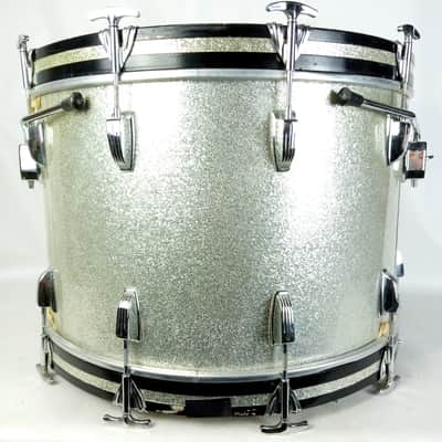 Ludwig 22,13,16"Silver Sparkle 60s"Super Classic"Drum Set Vintage'68 Natural Mpl image 7