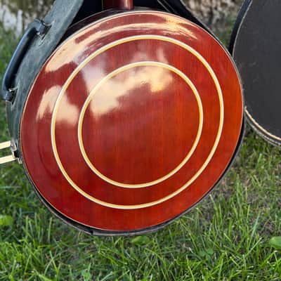 Vintage Delta Hondo HB75-A 5 String Banjo w case 70’s 80’s - Mahogany image 4