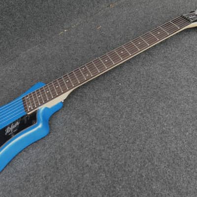 Hofner HCT-SH-BL-O CT Series Shorty Travel/Mini Electric Guitar BLUE image 4