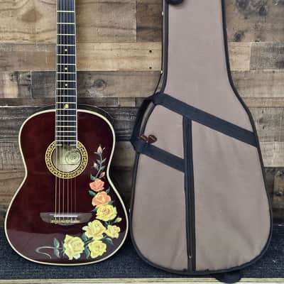 2007 Esteban Spanish Rosas Classical Electronic Acoustic Guitar - Floral image 1