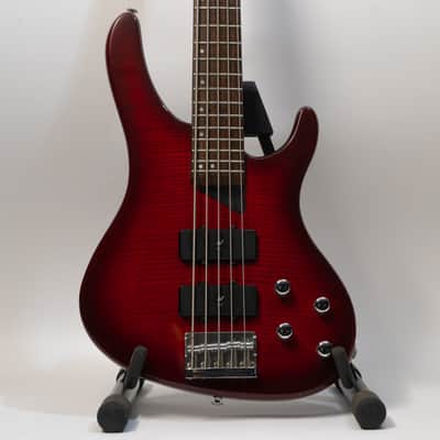 Washburn Bantam XB-500 Electric Bass 5 String with Gigbag - Red image 1