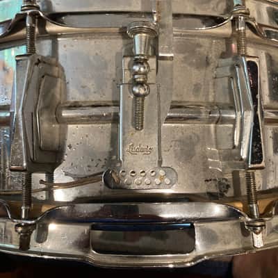 Vintage Ludwig Supraphonic 6 x 14 " 10-Lug Snare Drum with Keystone Badge 1963 - 1969 - Chrome-Plated image 8