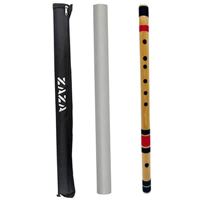 Zaza Percussion- Professional Scale G Bass 26'' Bansuri Flute (Indian Flute) W/Carry Bag image 1