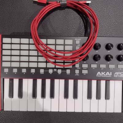 Akai APC Key 25 MKII MIDI Controller 2023 - Present - Black - With Red USB Cable image 2
