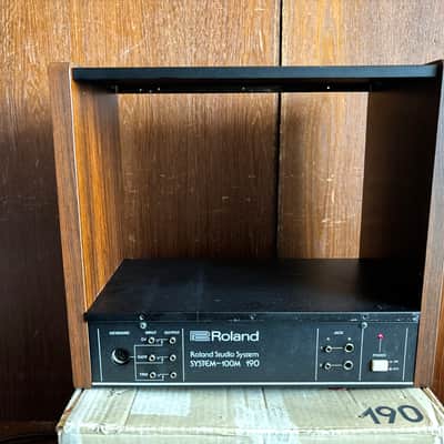 Roland Studio System-100m 190 Rare three-module rack w/ box image 2