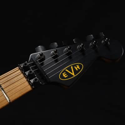 EVH Striped Series Frankenstein Frankie Electric Guitar - Black with Yellow Stripes, Relic 103 image 12
