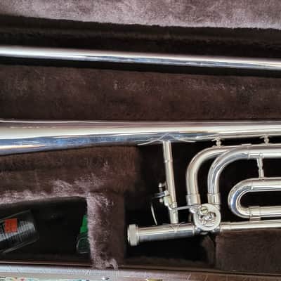 Silver plated - Vincent Bach Stradivarius Model 36 Trombone with f-attachment image 3