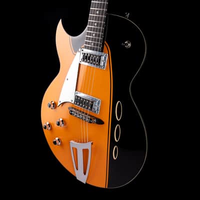 Pre Owned 2024 Eastwood	Backlund Rockerbox II Left-Handed Orange Stain With Gig Bag image 6